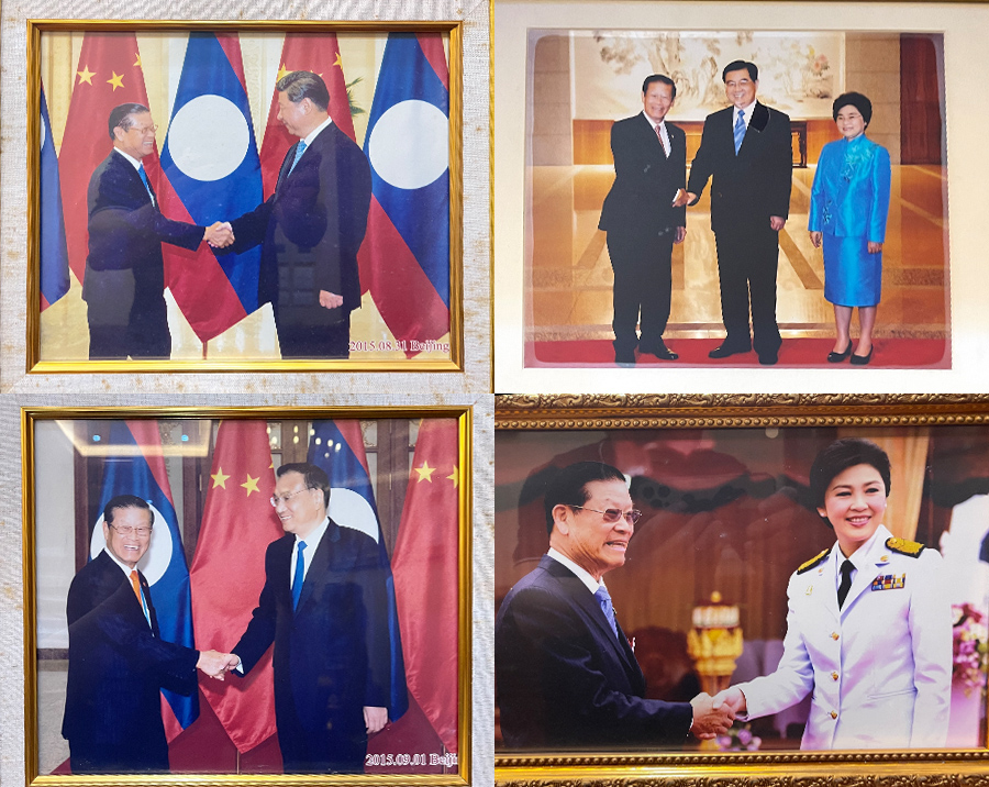 凌绪光（全名宋沙瓦．凌沙瓦Somsavat Lengsavad）先生与各国领导人合影